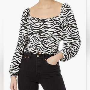 Bcbgeneration zebra print top size M